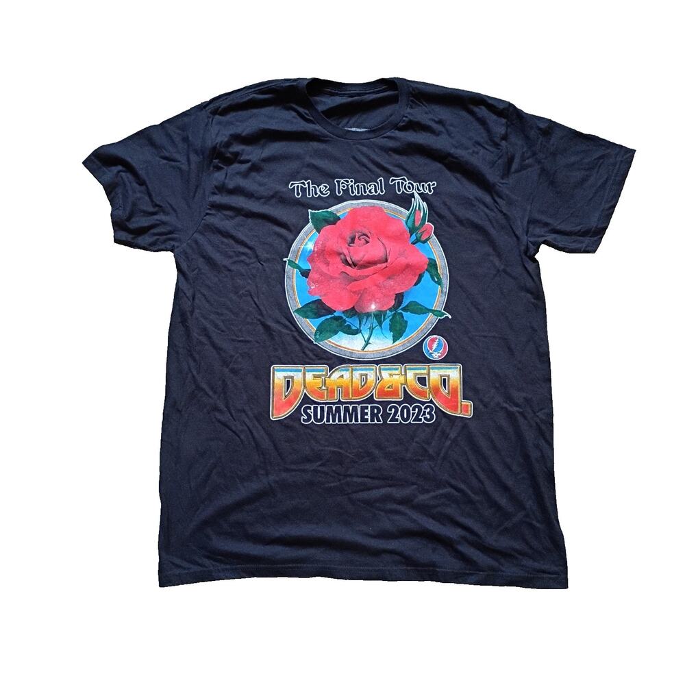 Dead & Co. The Final Tour Summer 2023 t-shirt Size XL Small Hole